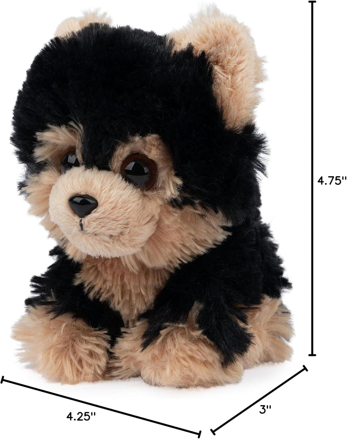 Bree 5'' Black and Brown Yorkie Puppy Plush Toy