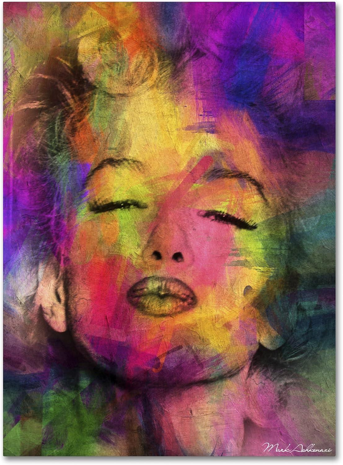 Trademark Fine Art -Mark Ashkenazi 'Marilyn Monroe VI' Canvas Art - 18''x24''