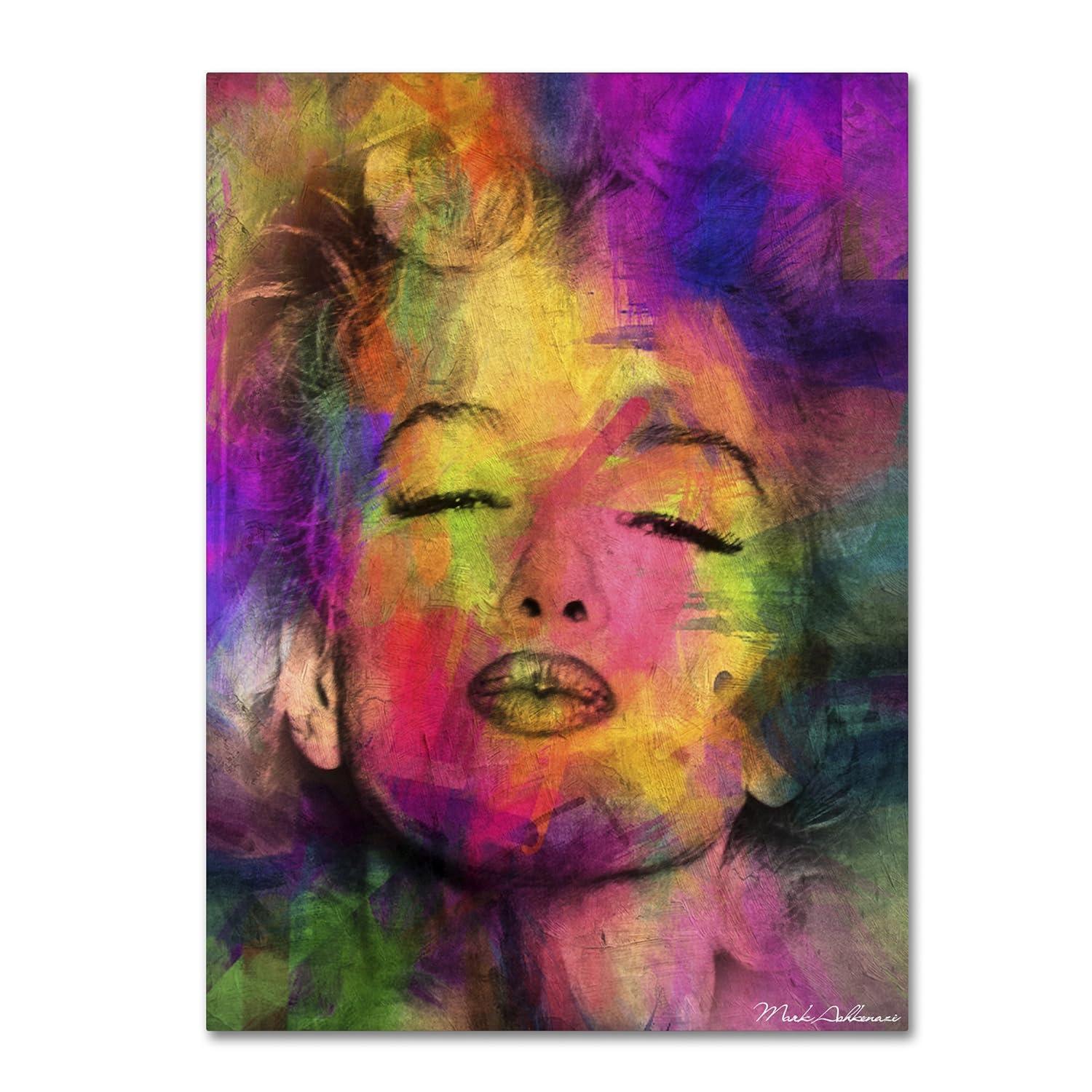 Trademark Fine Art -Mark Ashkenazi 'Marilyn Monroe VI' Canvas Art - 18''x24''