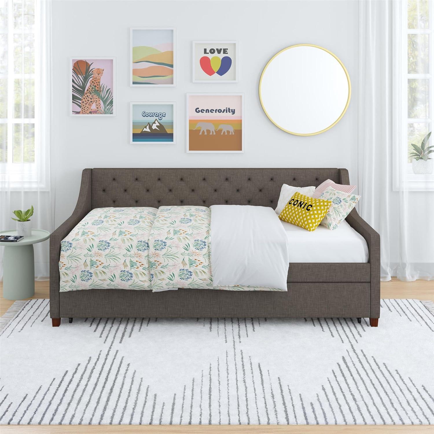 Her Majesty Upholstered Daybed with Trundle