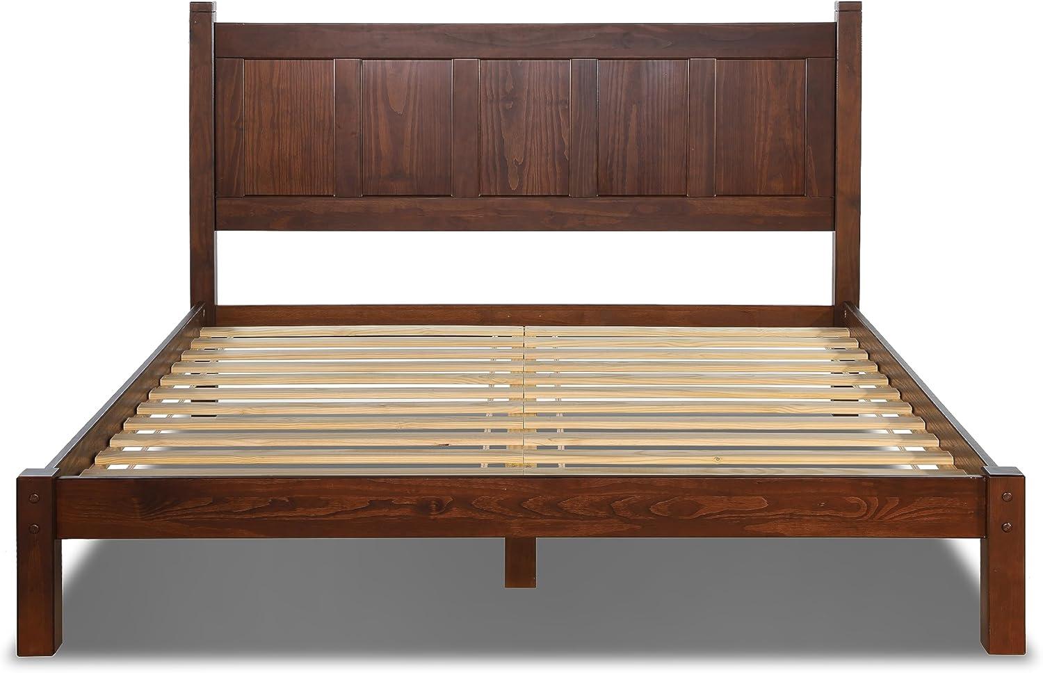 Shaker Solid Wood Panel Bed