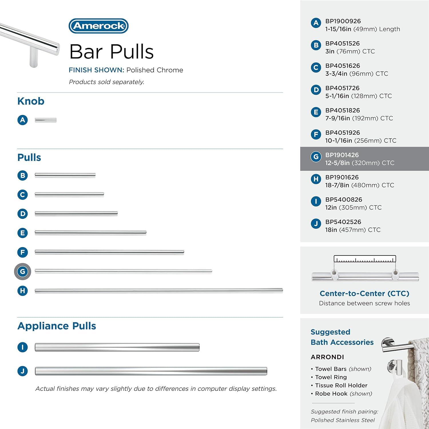 Bar Pulls 12 5/8" Center to Center Bar Pull