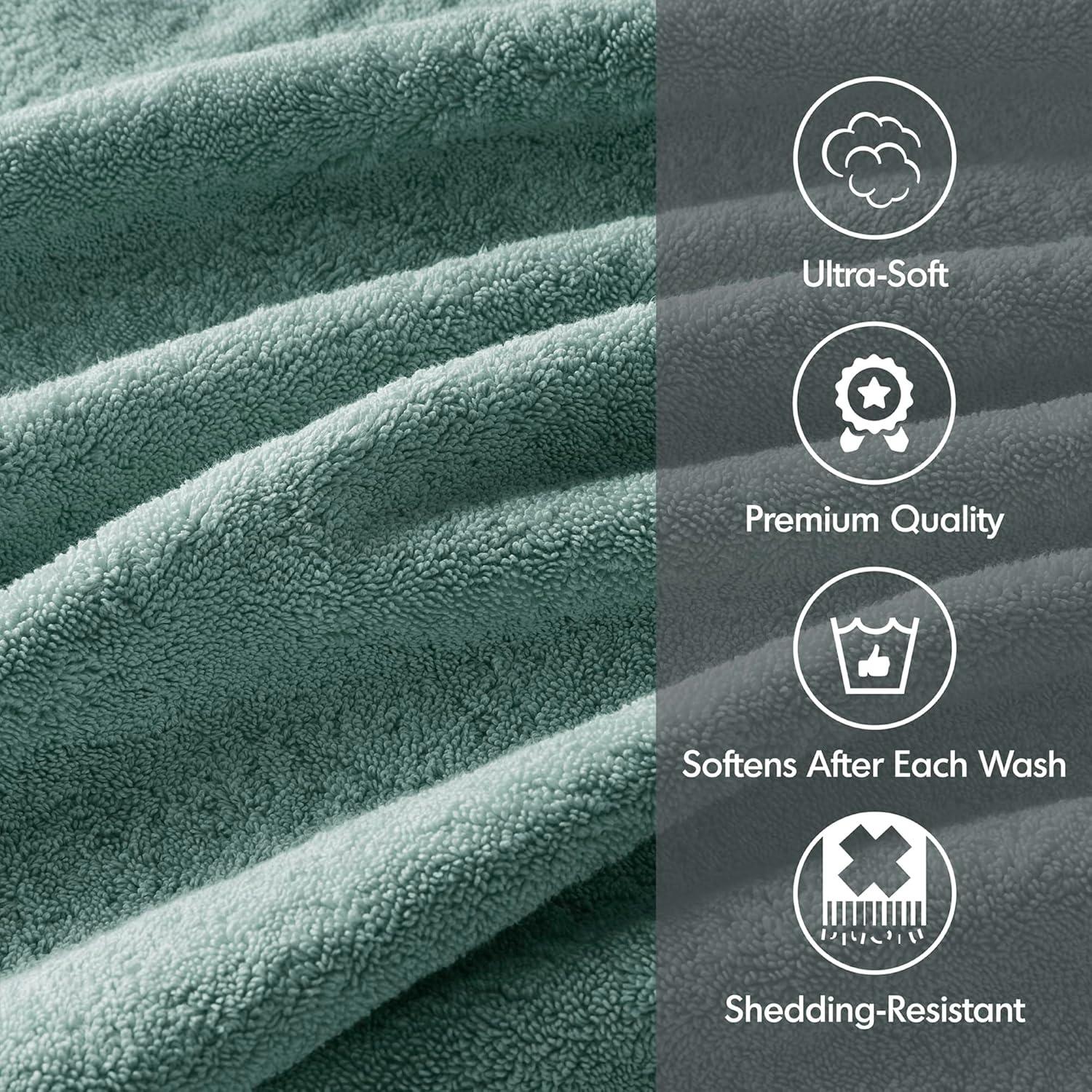 Madison Park Signature 800GSM Ultra-Soft 100% Cotton Absorbent Towel Set