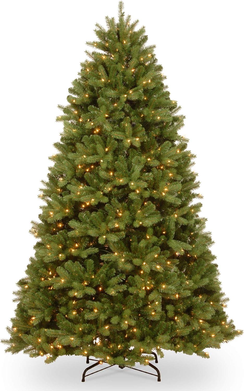 Prelit Newberry Spruce Artificial Christmas Tree Dual Color Lights - National Tree Company