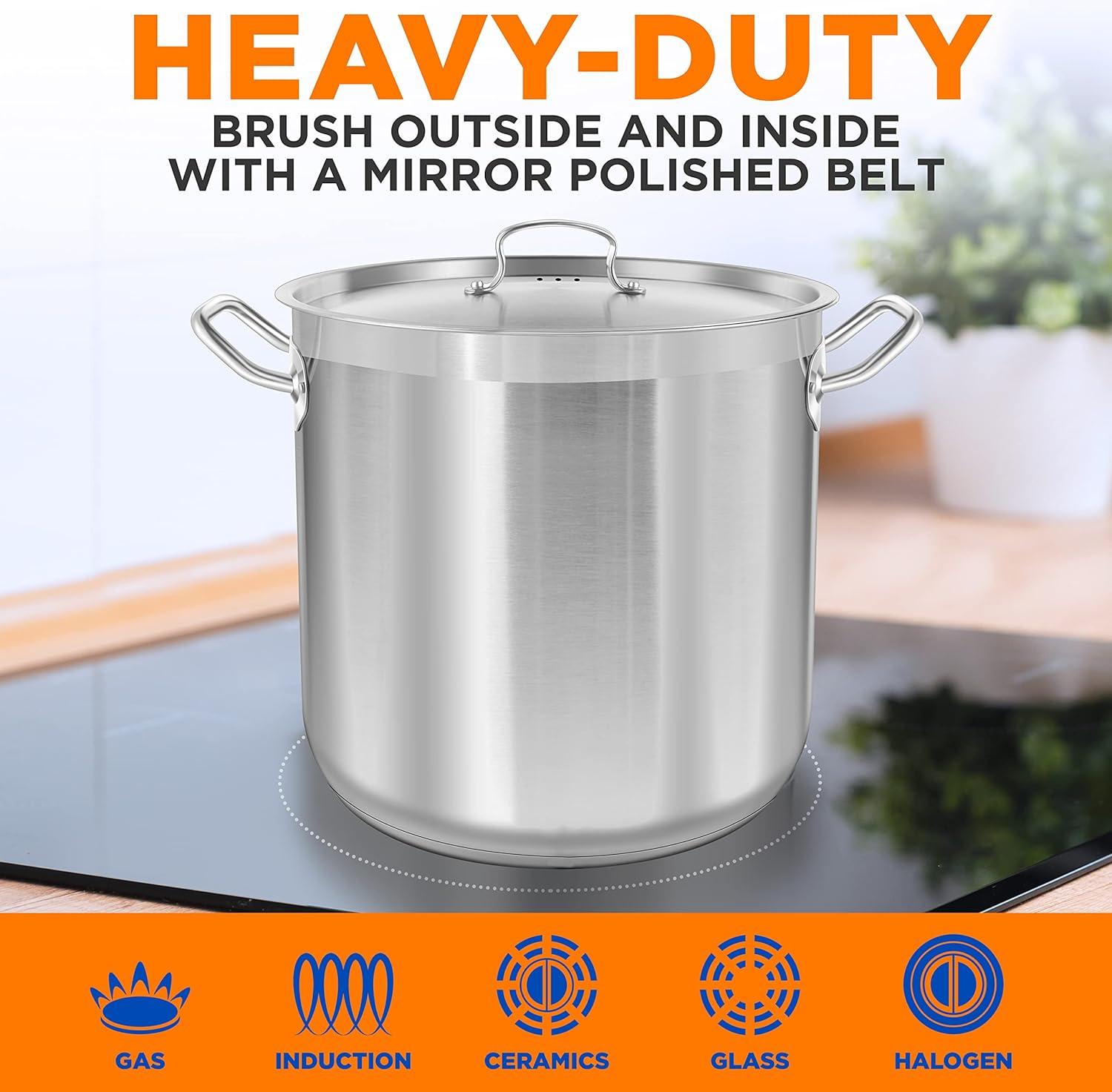 NutriChef Stainless Steel Stock Pot