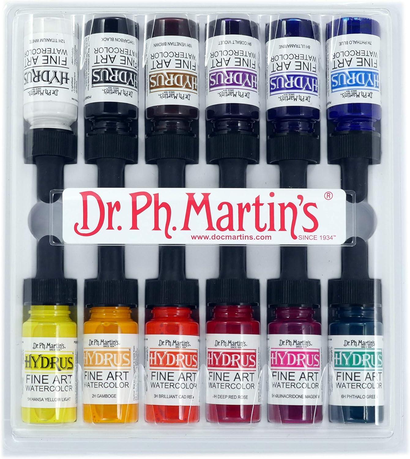 Dr. Ph. Martin's 12-Color Fine Art Watercolor Set