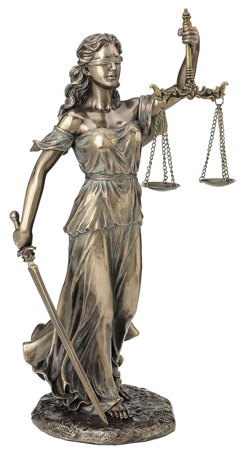 Blind Lady Justice Statue by Medieval Collectibles