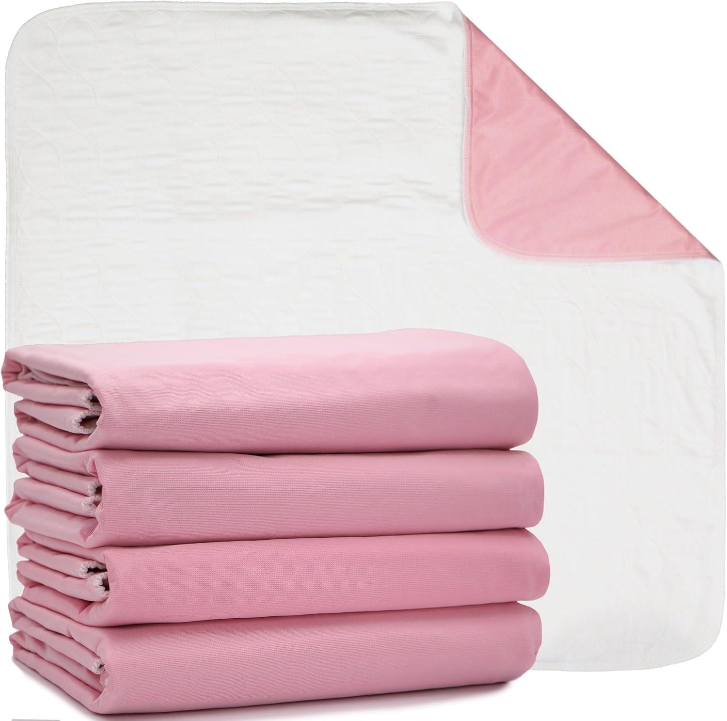 DMI Washable Underpads for Caregiving, Hospitals, Washable Pee Pads for Dogs, 34″x 36″ Pack of 4, FSA & HSA Eligible, Bed Pads for Adults, Babies, & Furniture