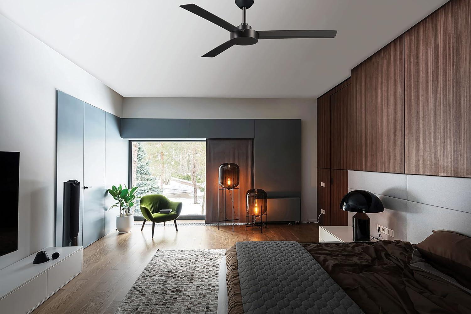 52" Roto 3 - Blade Propeller Ceiling Fan with Wall Control