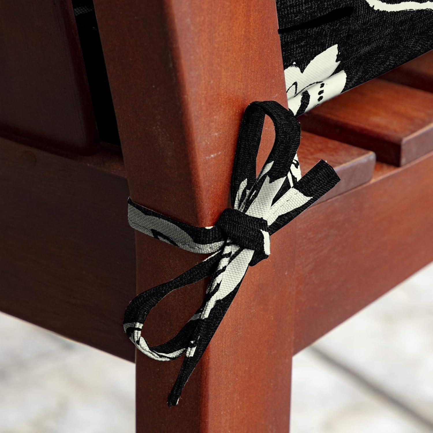 Arden Selections ProFoam Essentials Outdoor Bench Cushion 18 x 46, Ashland Black Jacobean