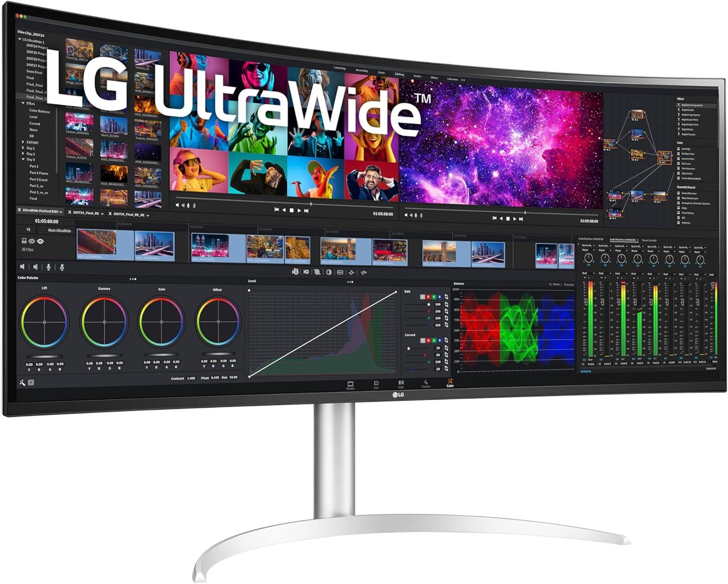 LG 40" UltraWide Curved 5K2K Nano IPS Monitor with Thunderbolt 4