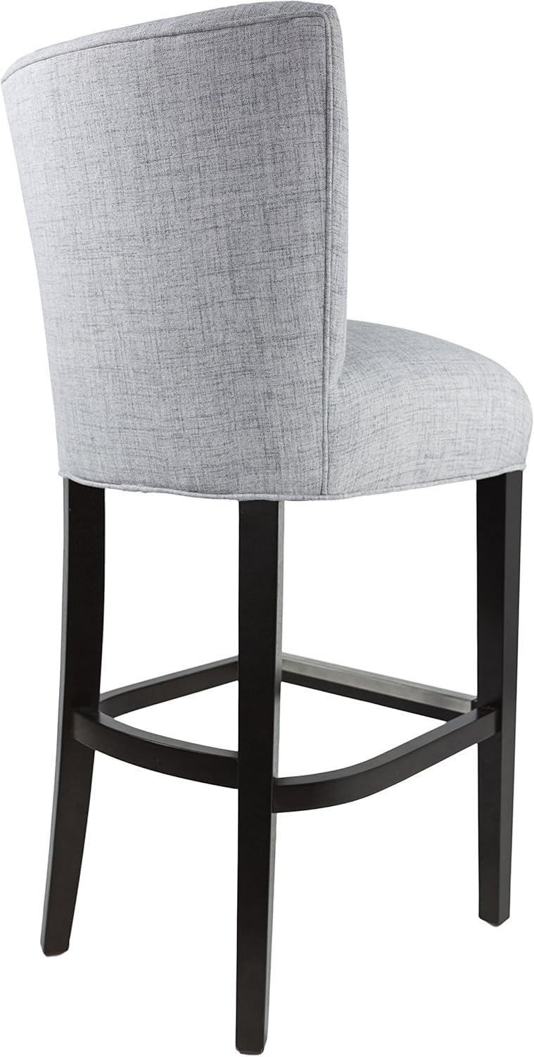 Sole Designs Savannah 30 Inch Contemporary Light Gray Upholstered Barstool