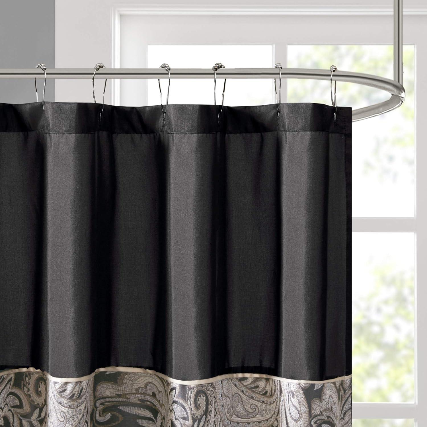 Aubrey Paisley Jacquard Shower Curtain