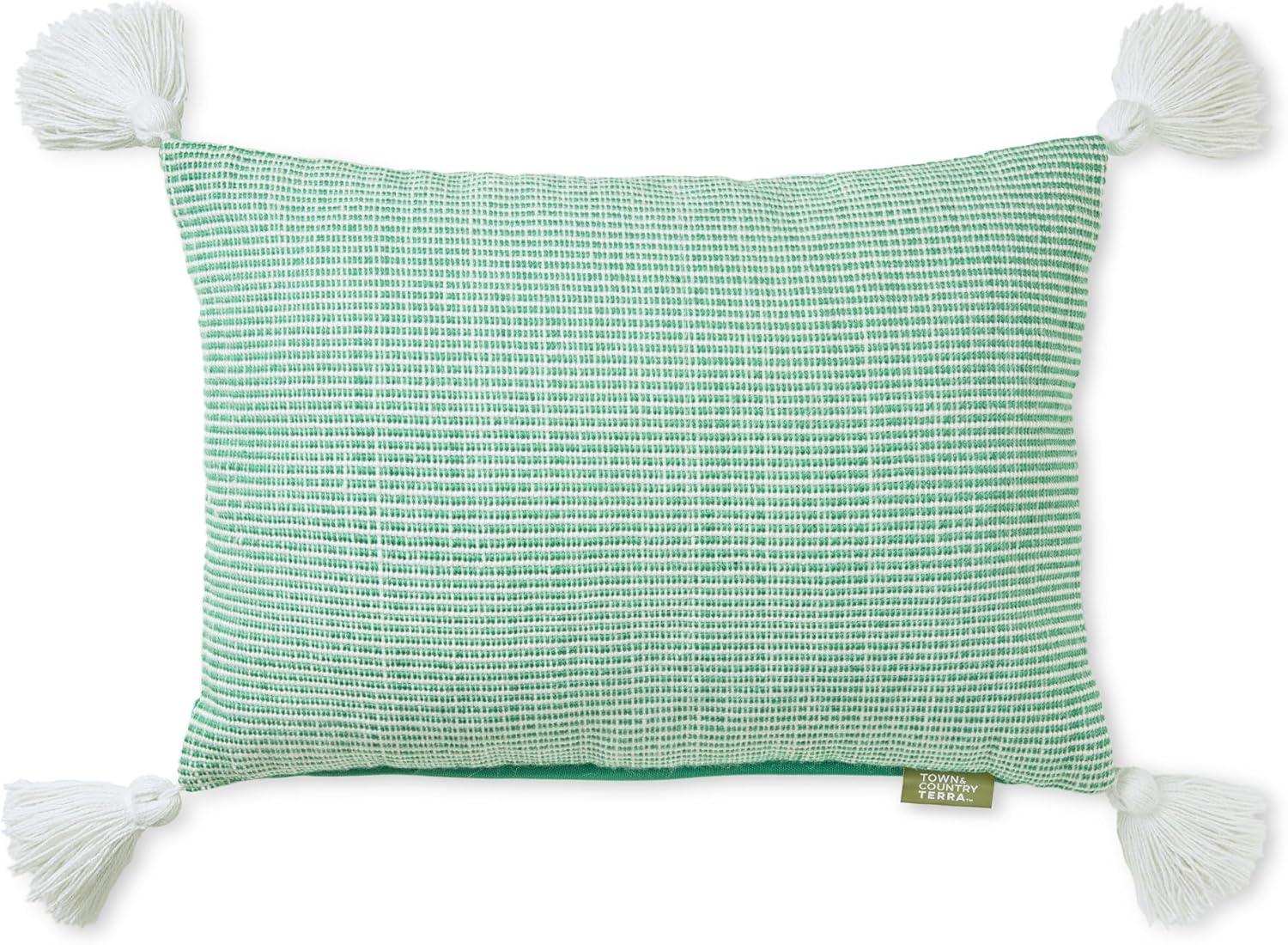 TOWN & COUNTRY TERRA Alara Ribbed Texture Indoor Outdoor Decorative Pillow 20"x20"