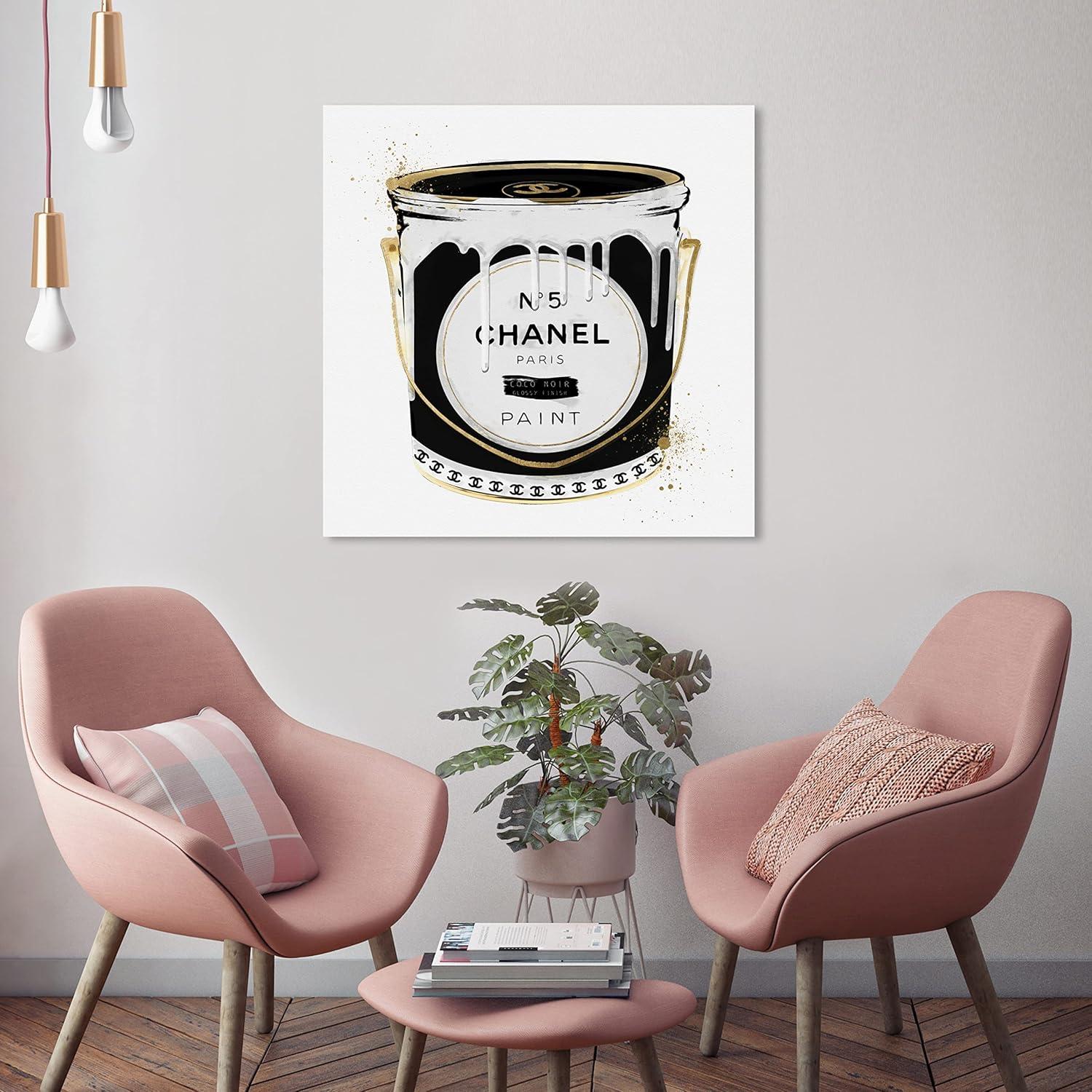 Oliver Gal Prints " Fashion Paint Noir Can "