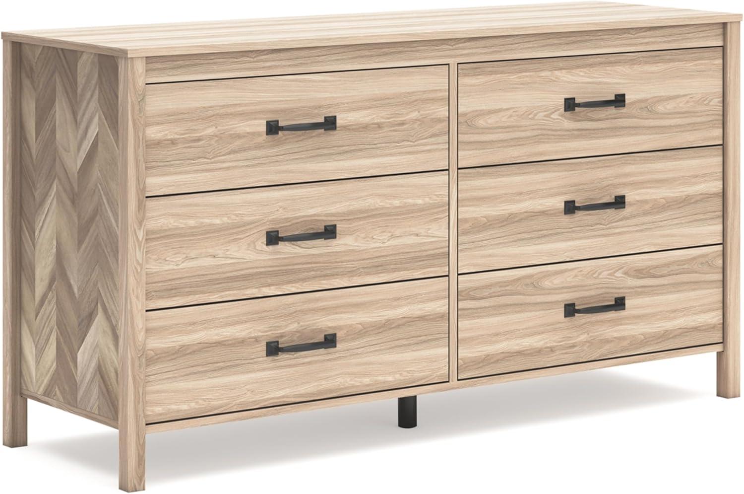 Signature Design by Ashley Battelle 6 Drawer Dresser, Tan