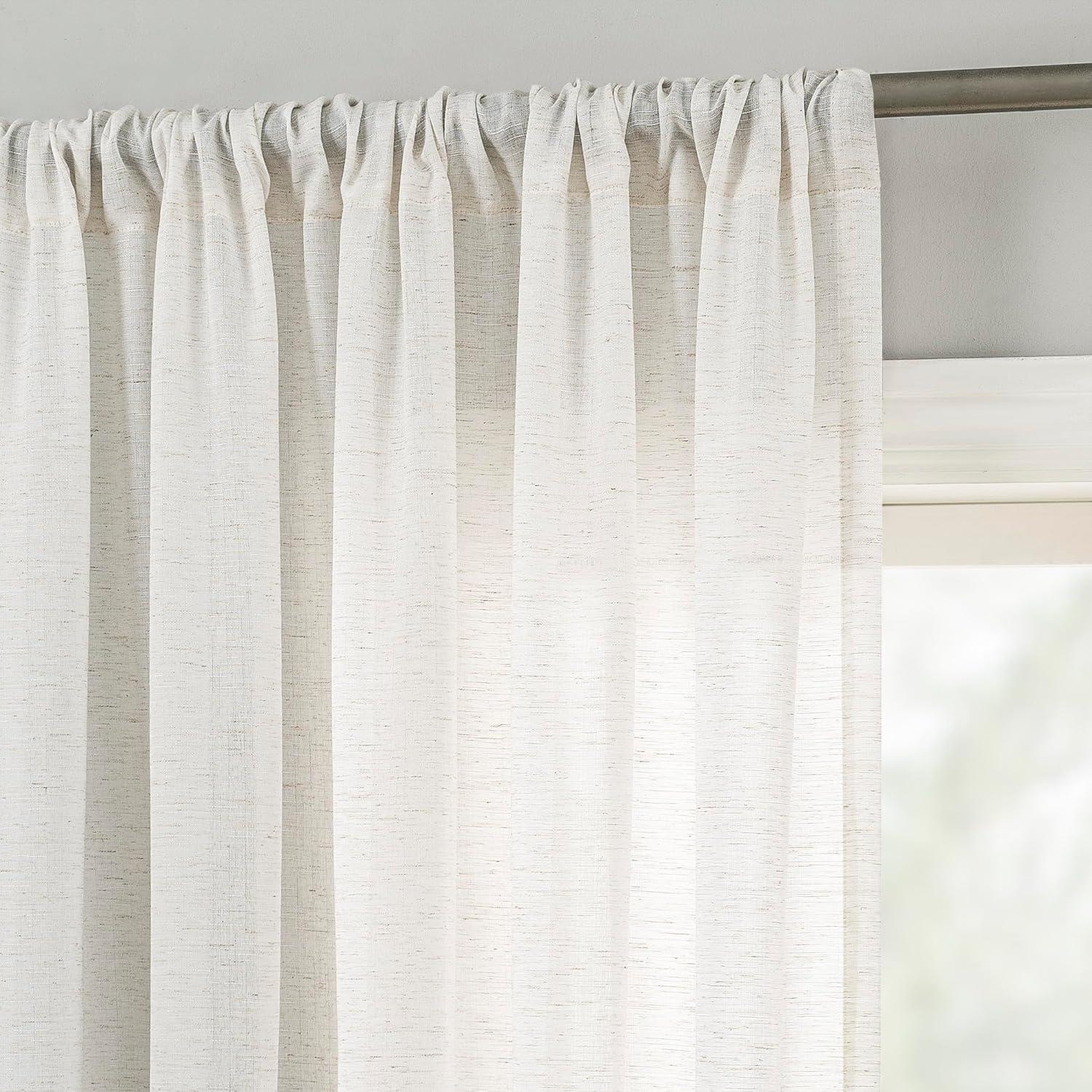 No. 918 Light Filtering Semi-Sheer Amalfi Rod Pocket Curtain Panel