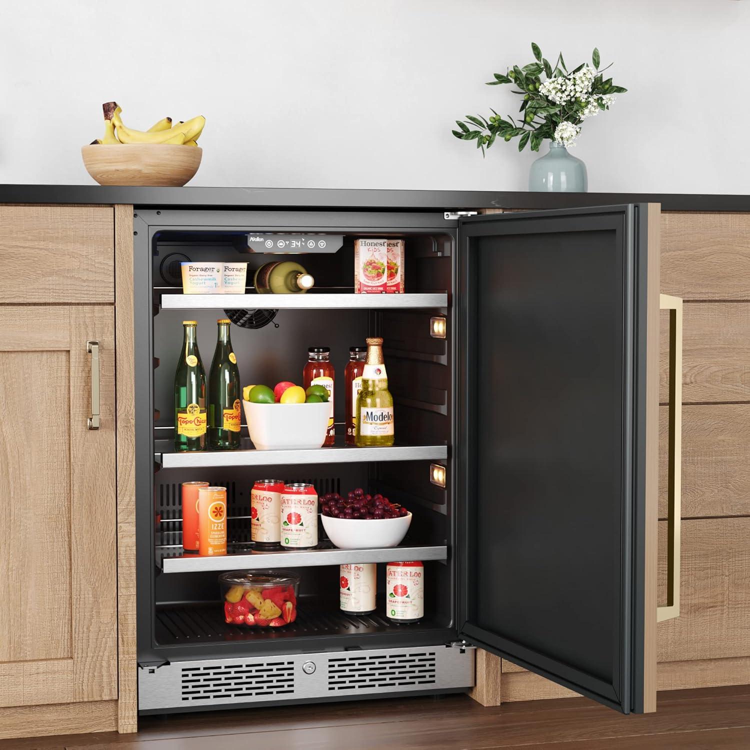 Avallon Abr242rh 24" Wide 140 Can Energy Efficient Beverage Center - Panel Ready Solid