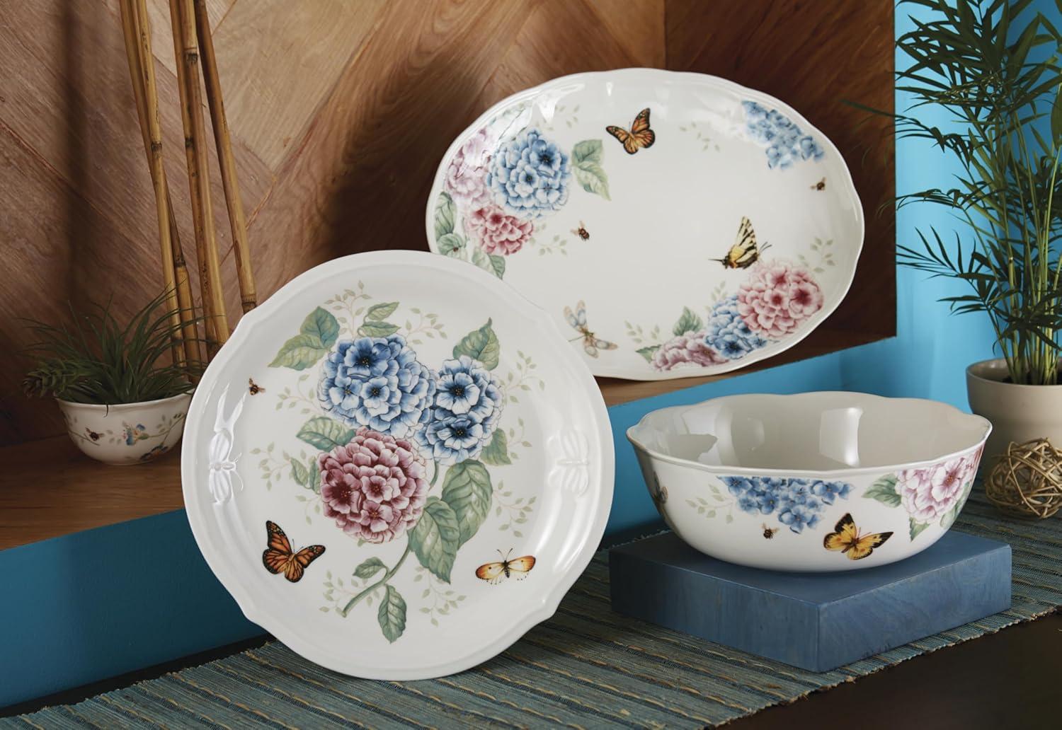 Lenox Lenox Butterfly Meadow Hydrangea Serving Bowl