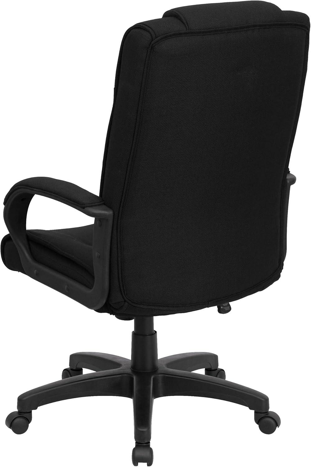 High Back Black Fabric Executive Swivel Office Chair