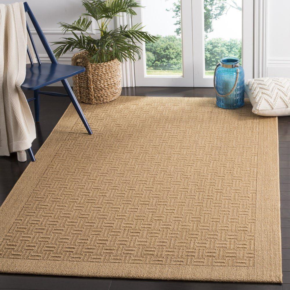 Palm Beach PAB359 Power Loomed Area Rug - Maize - 8'x10' - Safavieh.