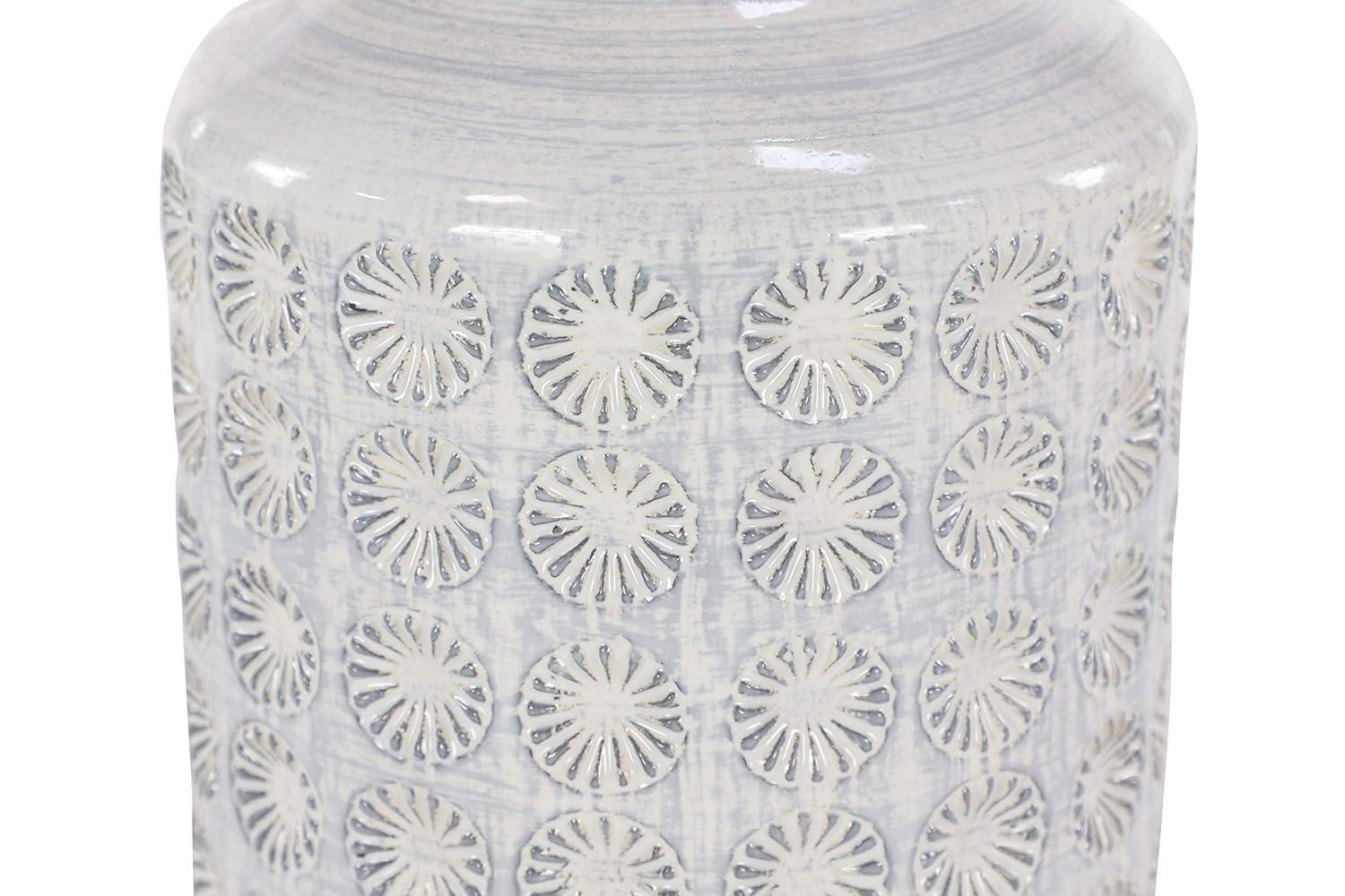 CosmoLiving by Cosmopolitan Porcelain Ceramic Floral Decorative Vase