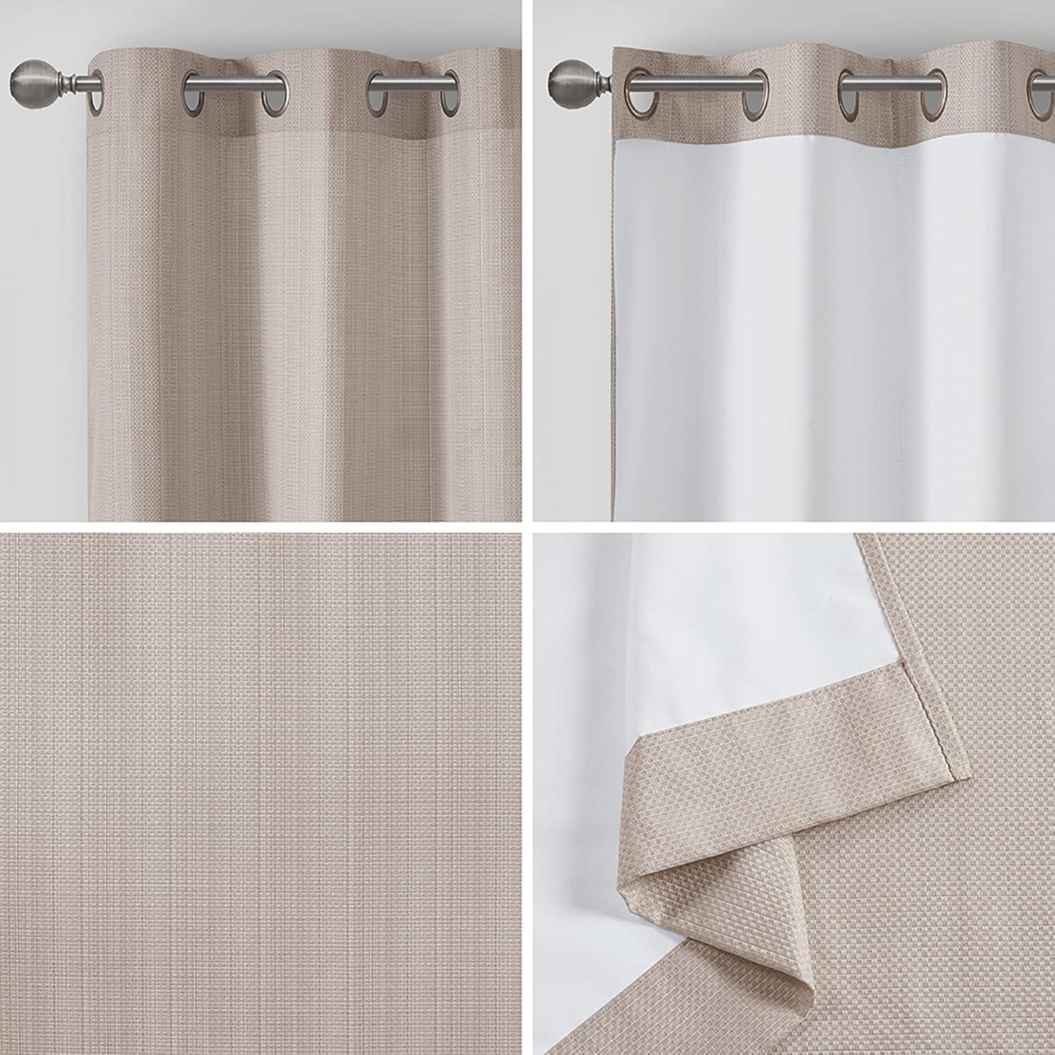 Galen Basketweave Room Darkening Curtain Panel Pair