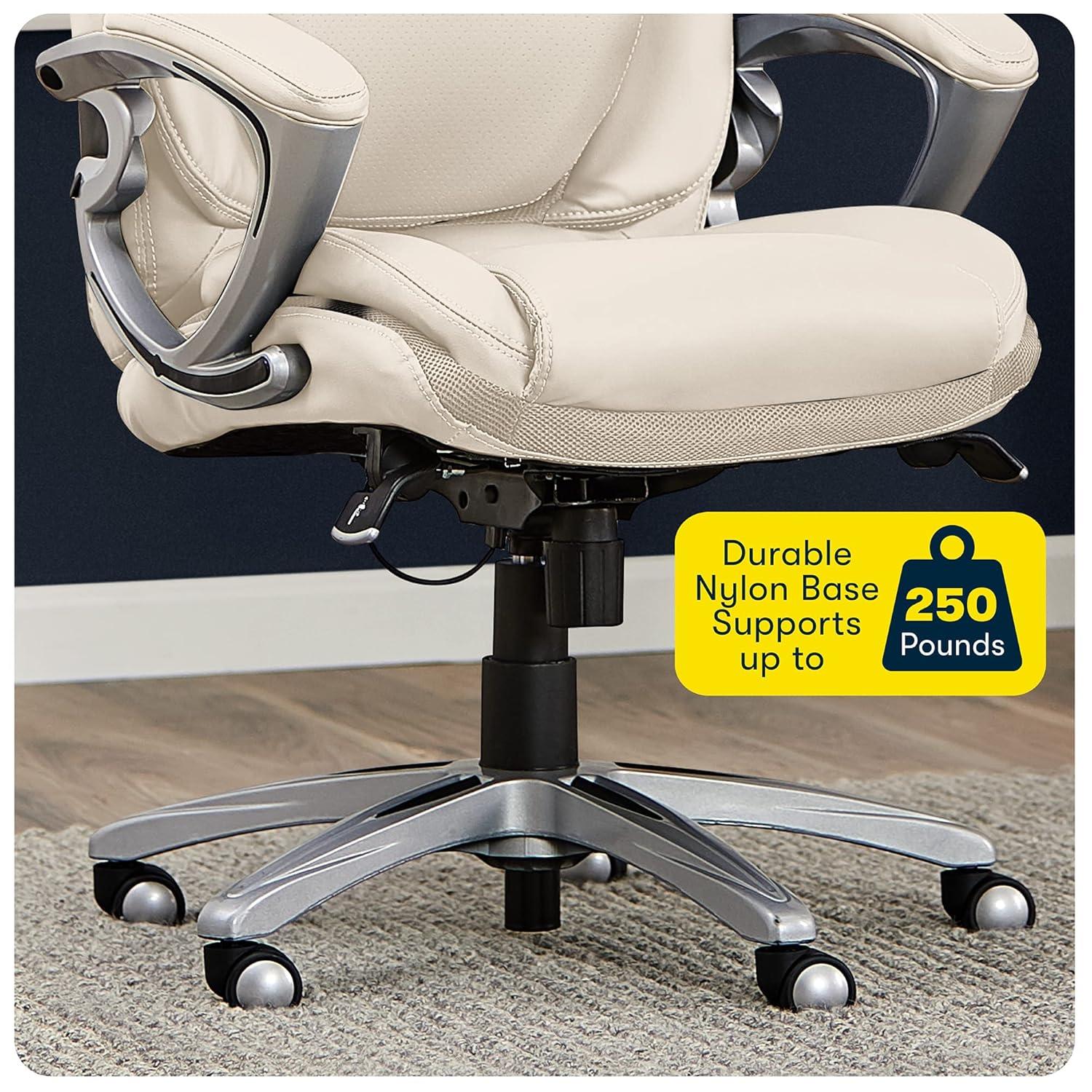 Serta Bryce Executive Office Chair with Patented AIR Lumbar Technology and Layered Body Pillows