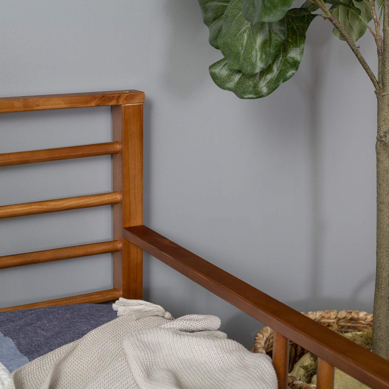 Walker Edison Mid-Century Modern Solid Wood Spindle Daybed - Caramel