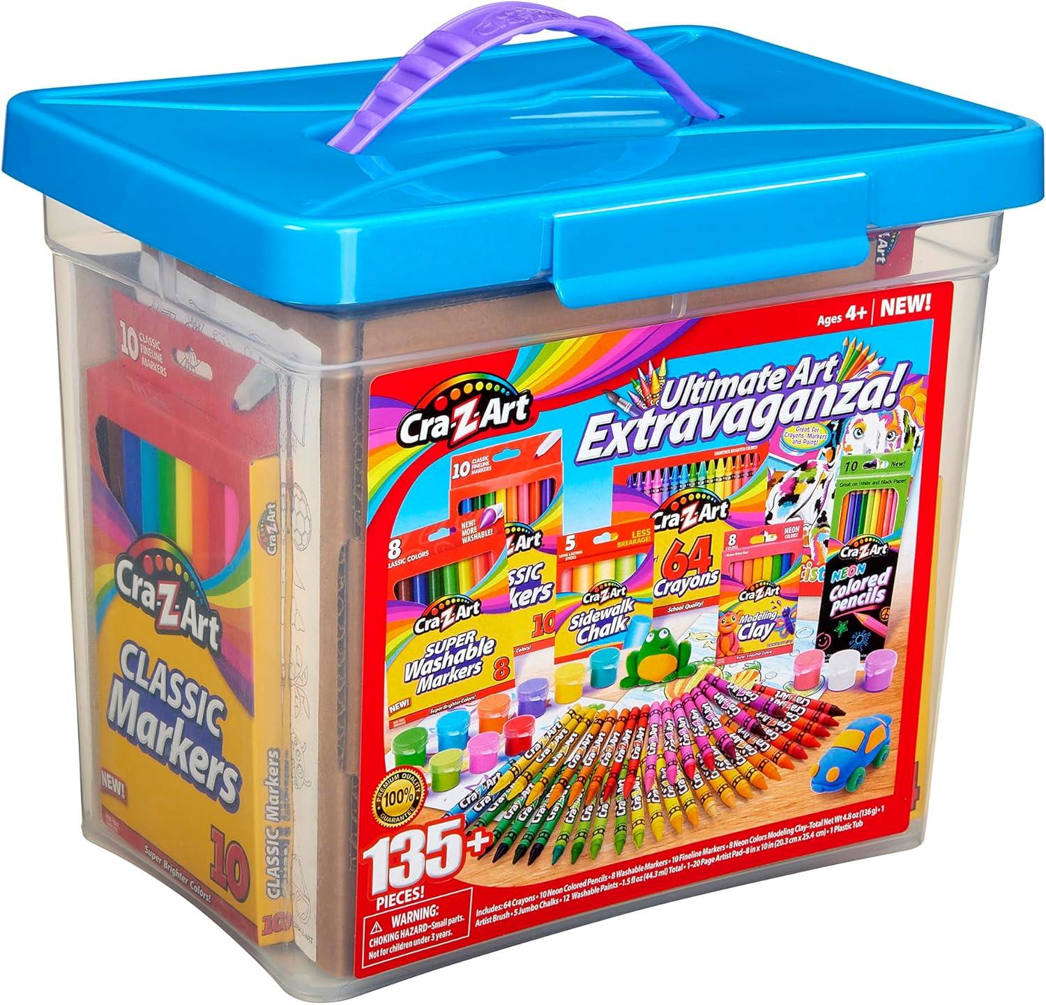 Cra-Z-Art Ultimate Extravaganza Multicolor Drawing Set, Beginner, Child Ages 4 and up