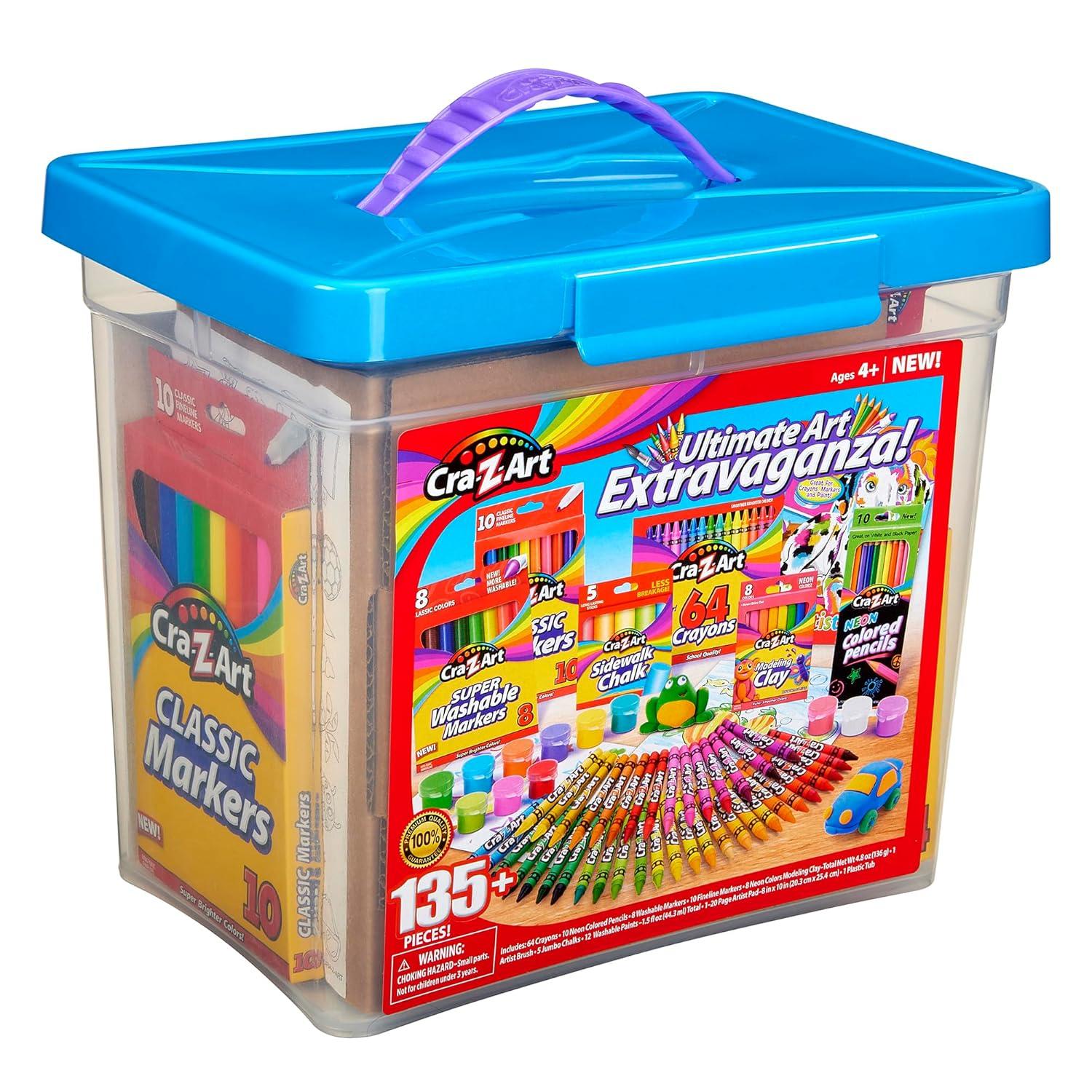 Cra-Z-Art Ultimate Extravaganza Multicolor Drawing Set, Beginner, Child Ages 4 and up