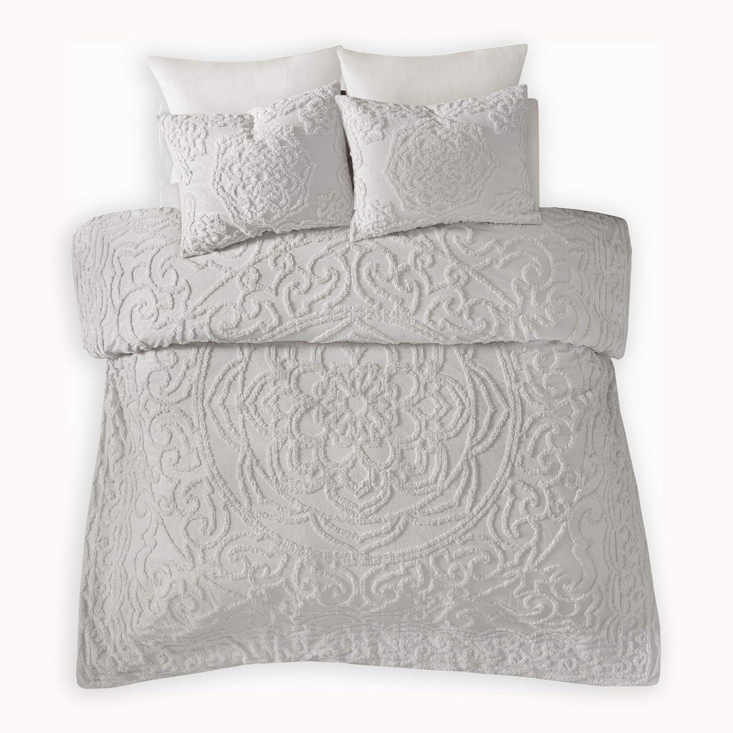 510 Design Everly 3 Piece Tufted Woven Medallion Comforter Set