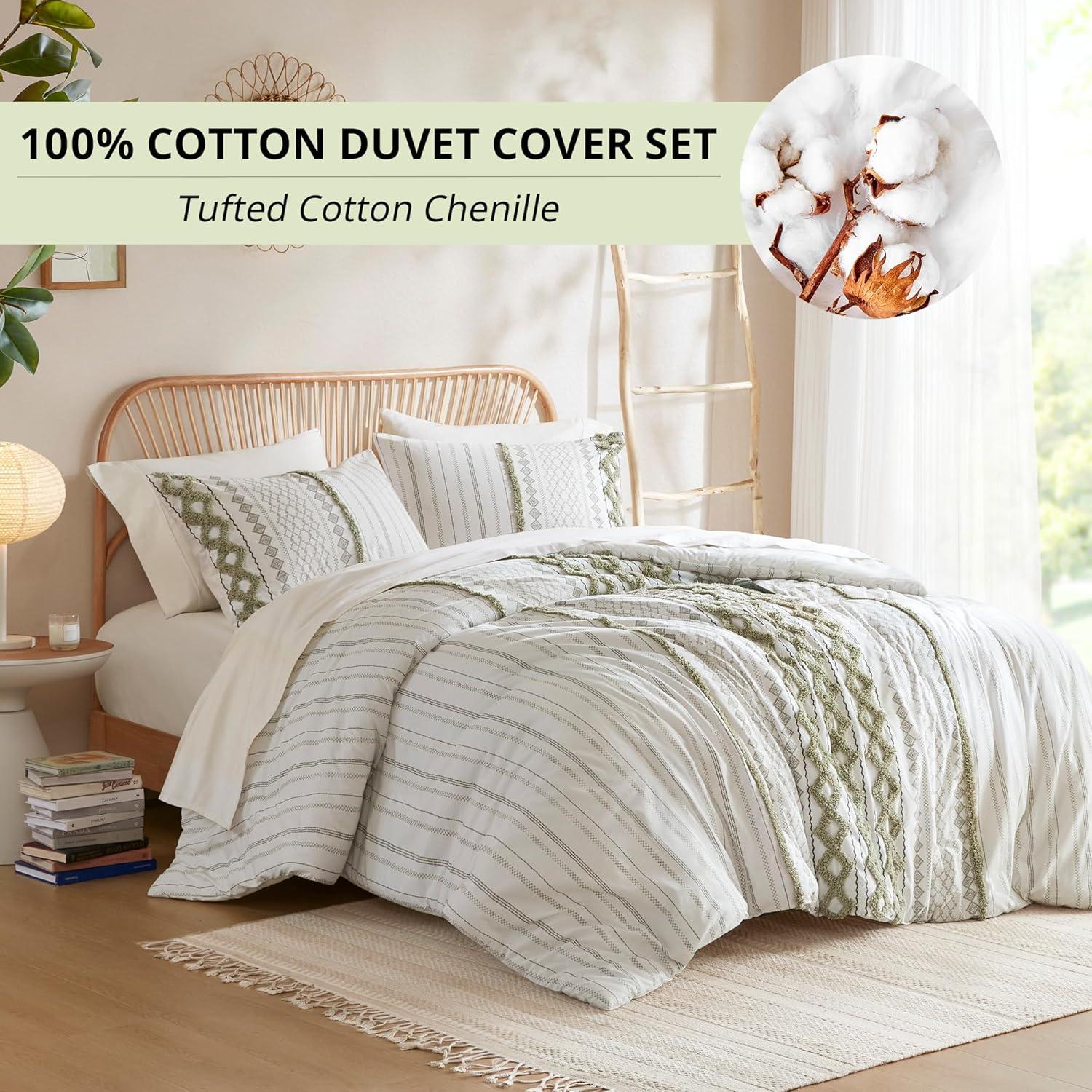 INK+IVY Imani Cotton Printed Duvet Cover Set