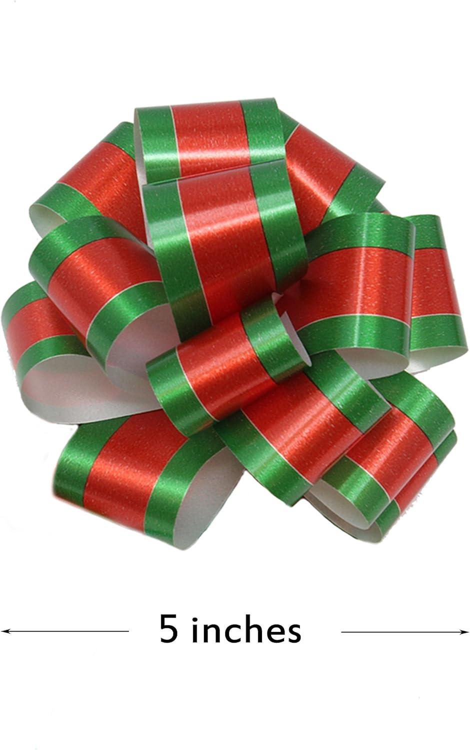 JOYIN 48 Pcs Christmas Pull Bows with Ribbon 5? Wide for Gift Wrapping & Present tags, Boxing Decorations, Holiday Decor