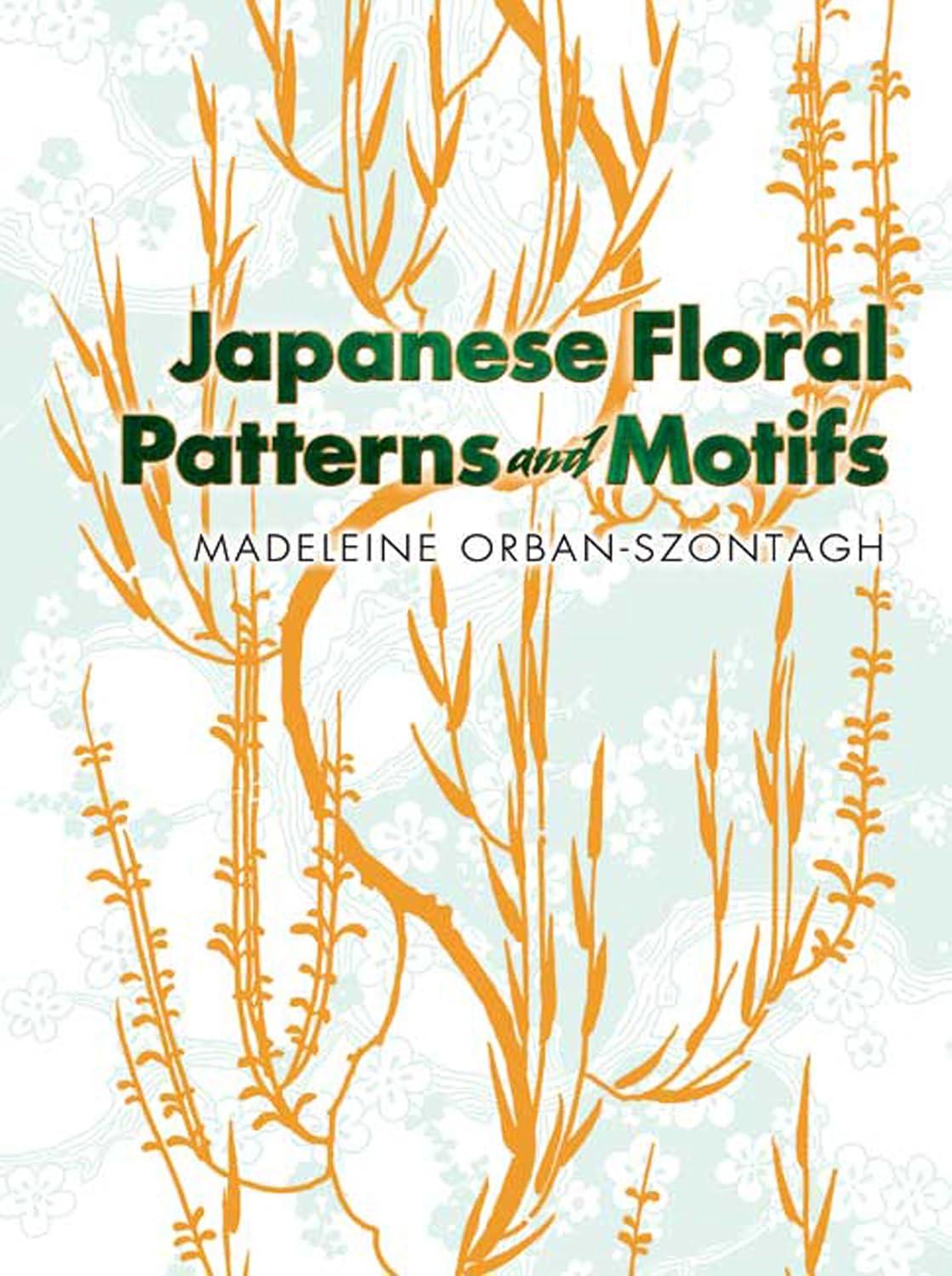 Japanese Floral Patterns and Motifs Book with Nature Scenes