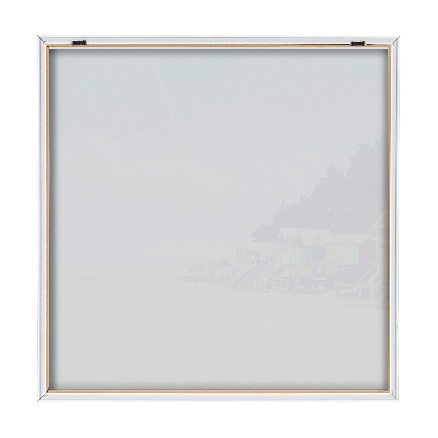 Kate & Laurel All Things Decor 24" x 24" Blake Small Spaces by Laura Evans Framed Printed Acrylic Natural : Modern Nautical Wall Decor