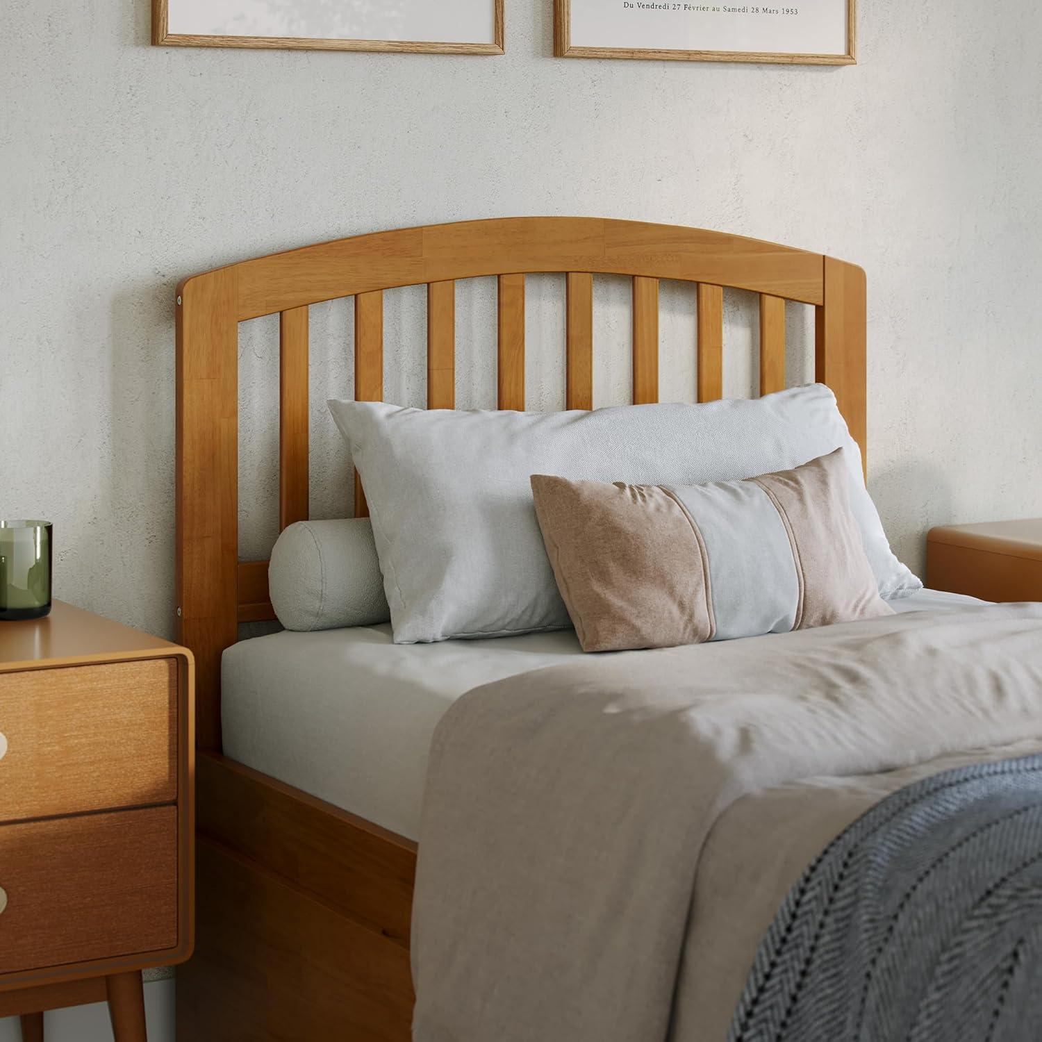 AFI Furnishings Richmond Solid Wood Platform Bed with Panel Footboard and Storage Drawers