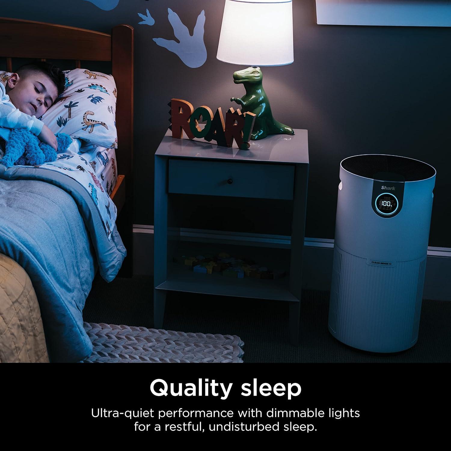 Restored Shark Air Purifier MAX with Nano Seal HEPA, Cleans up to 1000Sq ft HP200 -White (Refurbished)