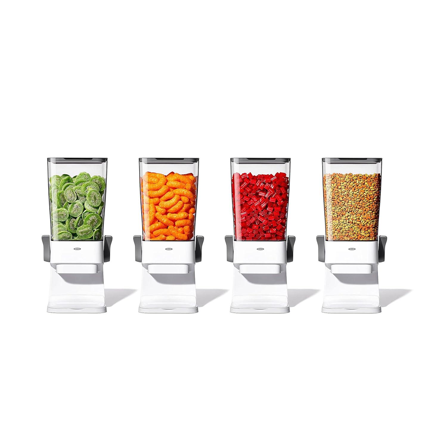 OXO Good Grips Bote Dispensador de Cereales para Snacks de Encimera de Cocina, 5.5 Cuartos