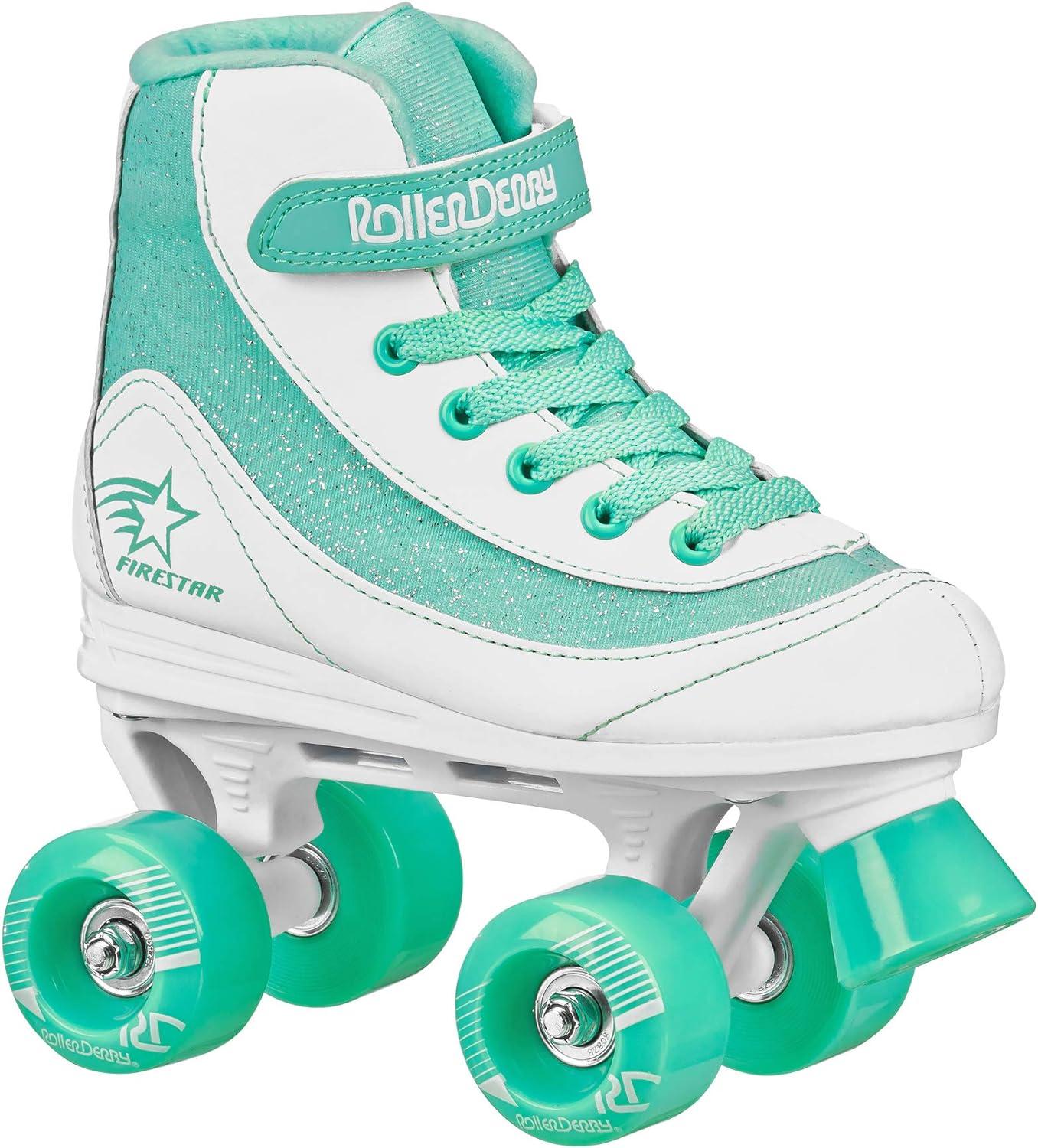 Roller Derby FireStar Youth Kids' Roller Skate - White/Mint (J13)
