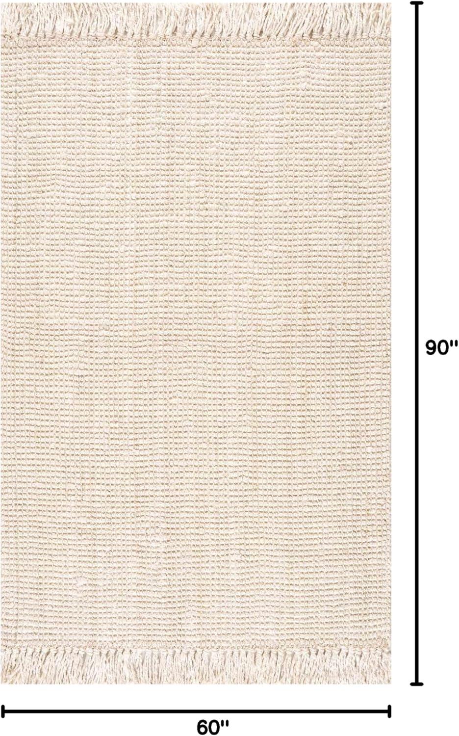 Hauteloom Moncton Handmade Jute/Sisal Beige Area Rug