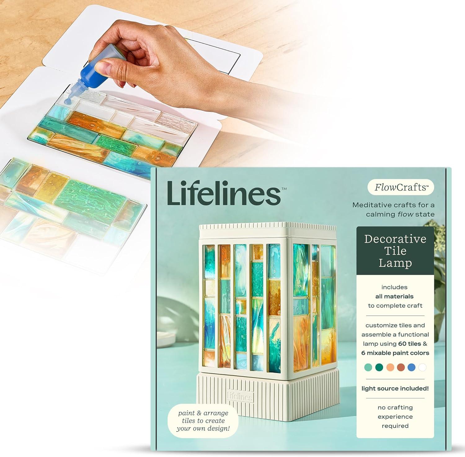 Lifelines FlowCrafts - Decorative Tile Lamp
