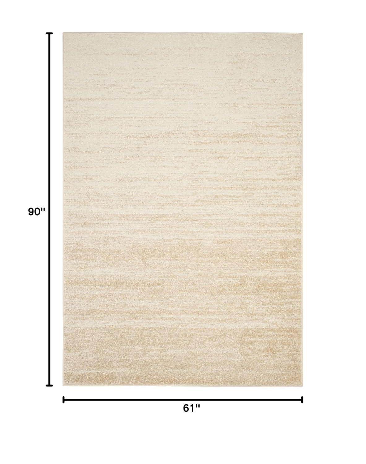Adirondack ADR113 Machine Made Indoor Area Rug - Champagne/Cream - 5'-1"x7'-6" - Safavieh