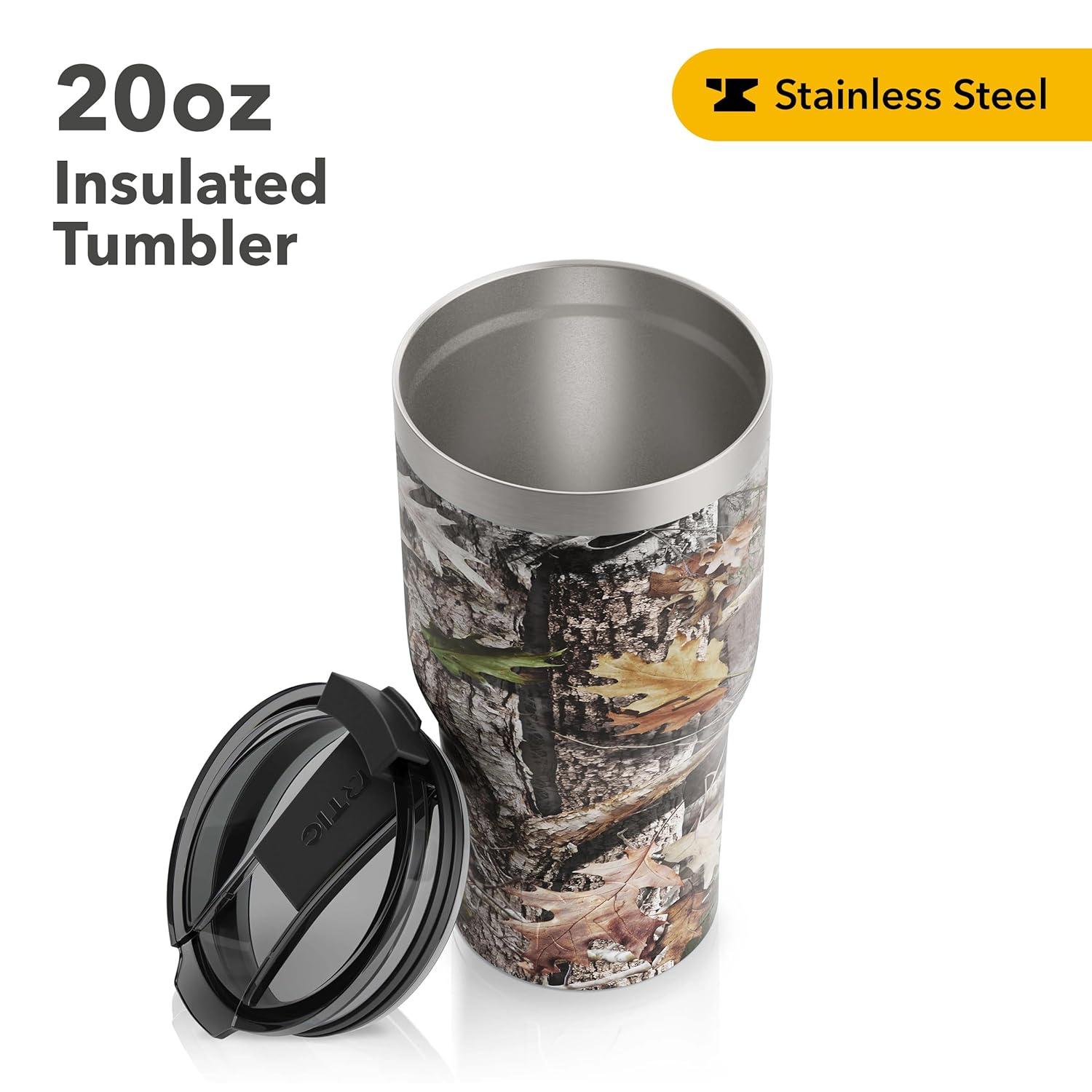 Salmon Orange 20oz Stainless Steel Insulated Travel Tumbler with Lid