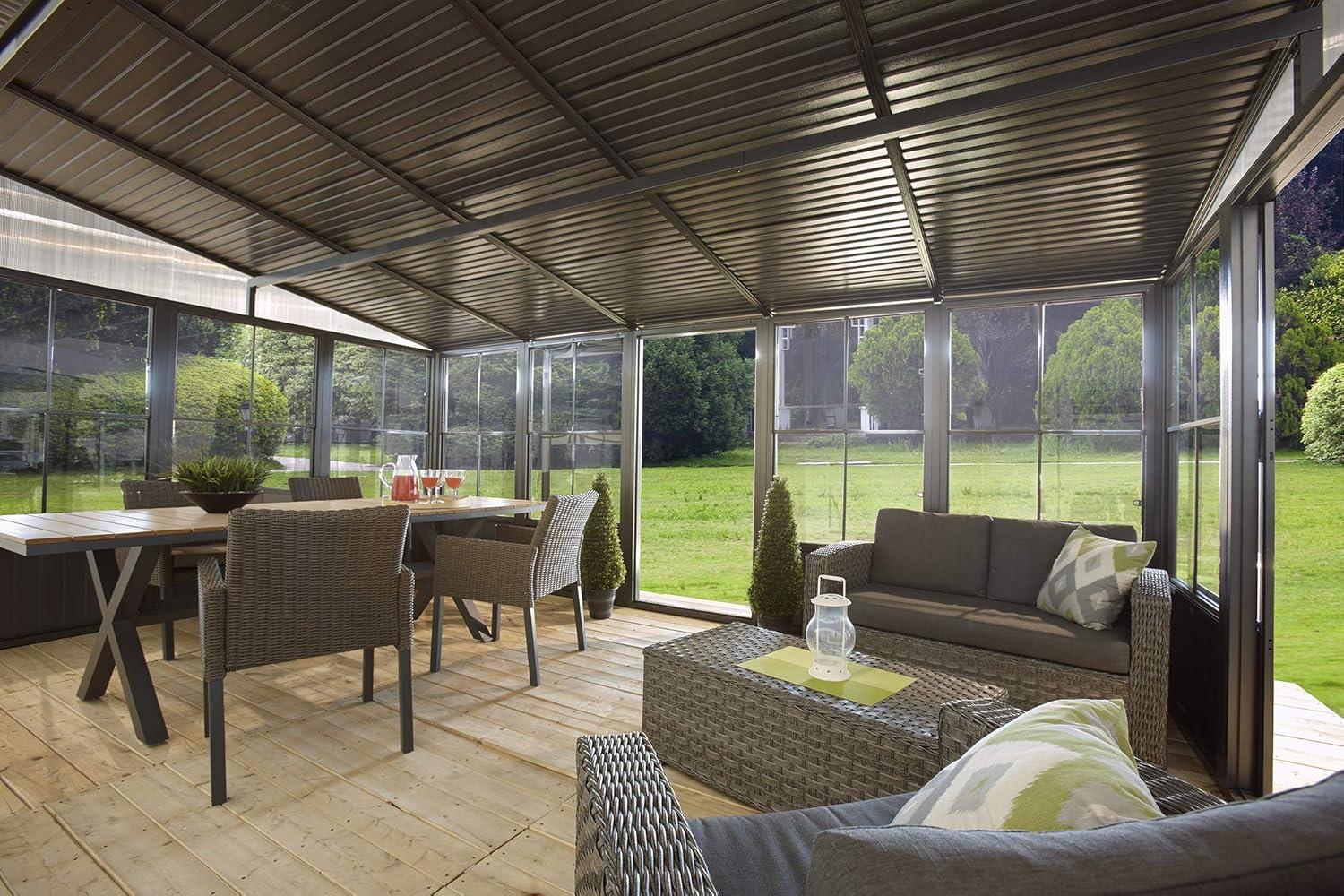 Sojag Charleston 16 Ft. W x 10 Ft. D Aluminum Patio Gazebo