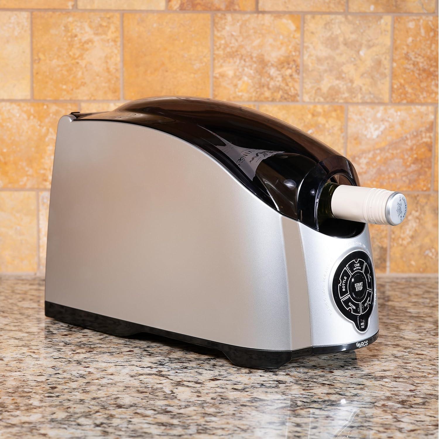 Silver and Black Rapid Beverage Chiller with Dual Plugs