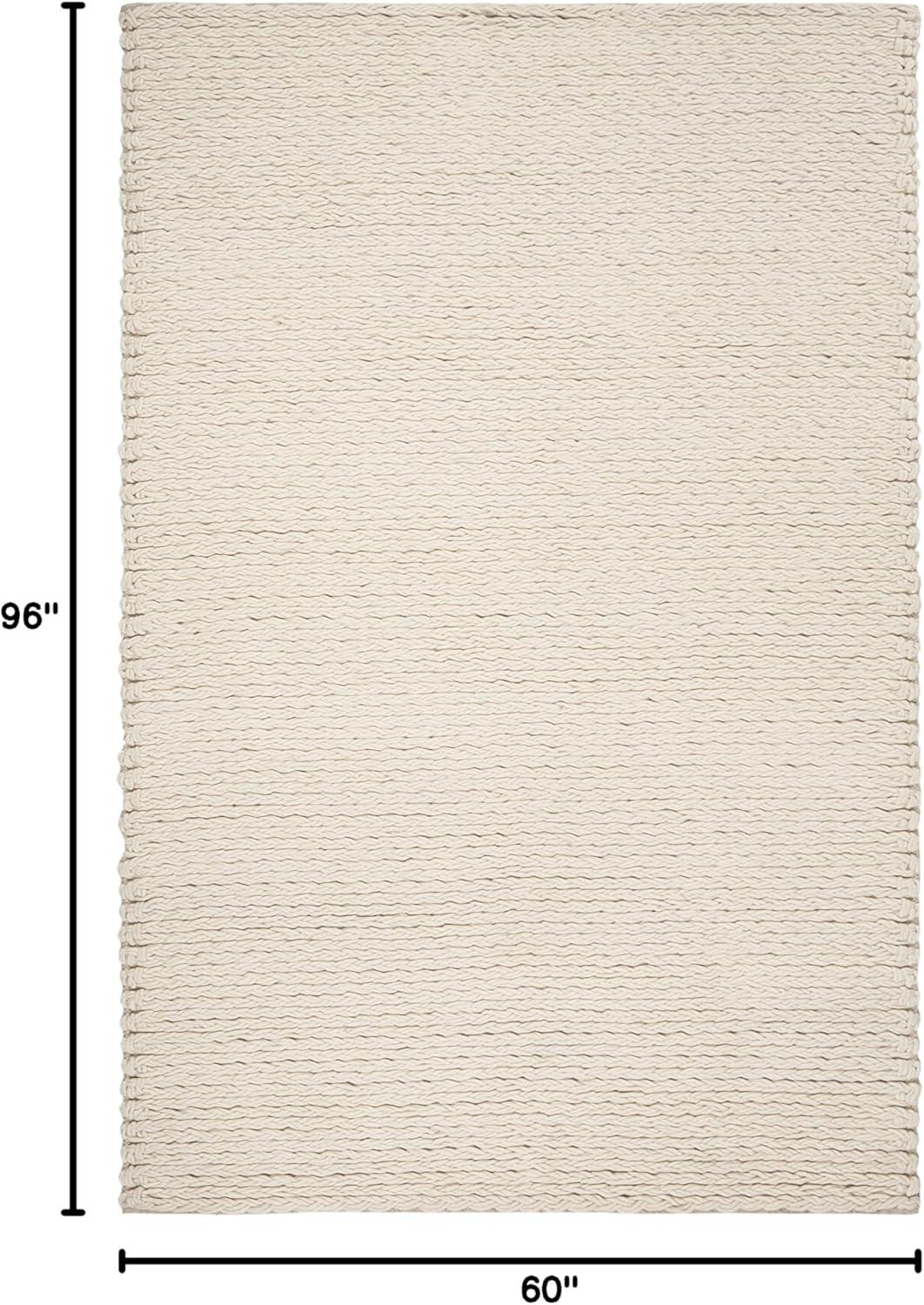 Gracie Oaks Martino Hand Woven Performance Solid Color Rug