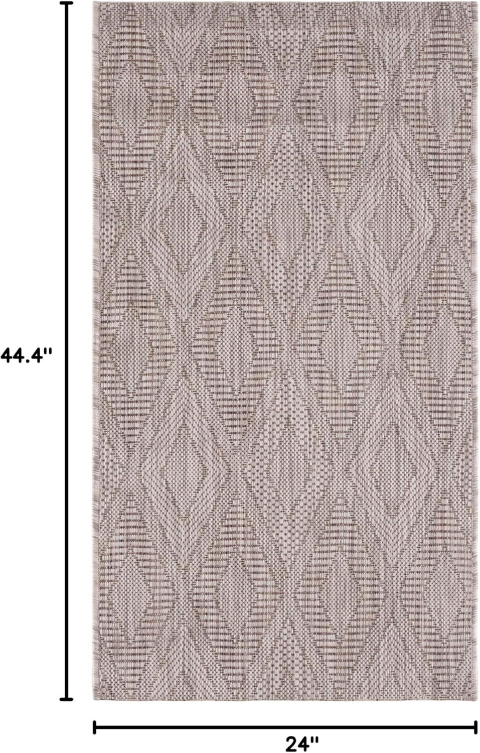 Davy Geometric Beige Indoor / Outdoor Area Rug