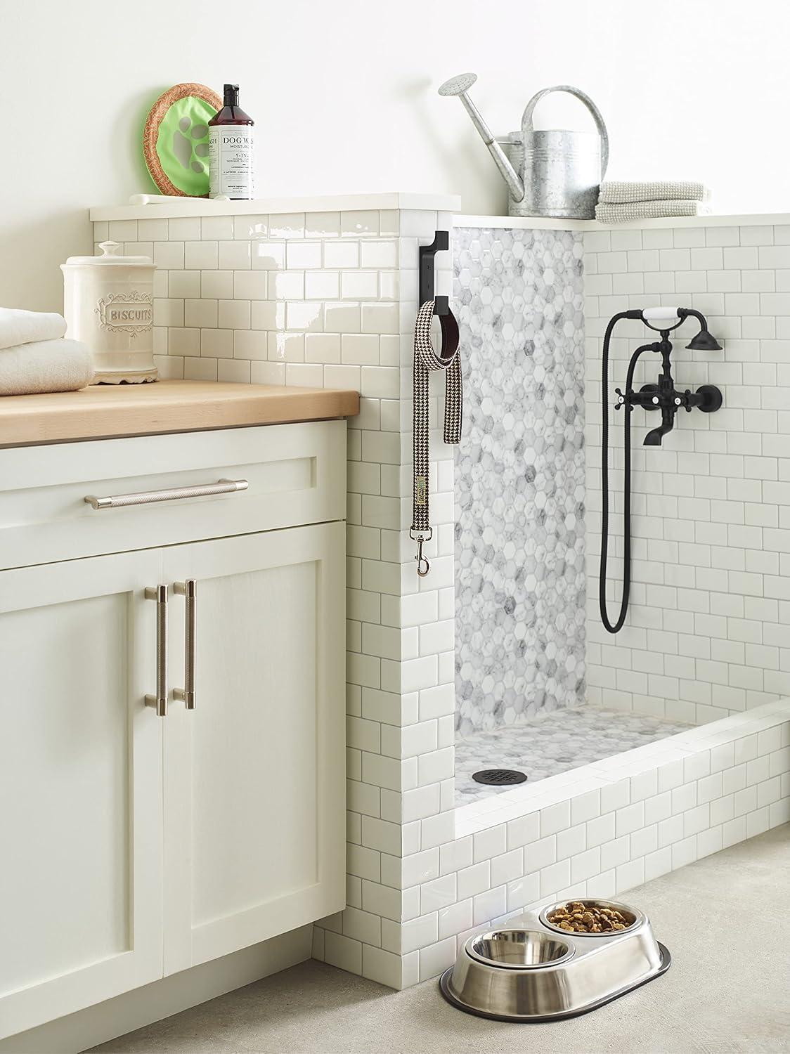 Amerock Bray Contemporary Double Prong Decorative Wall Hook