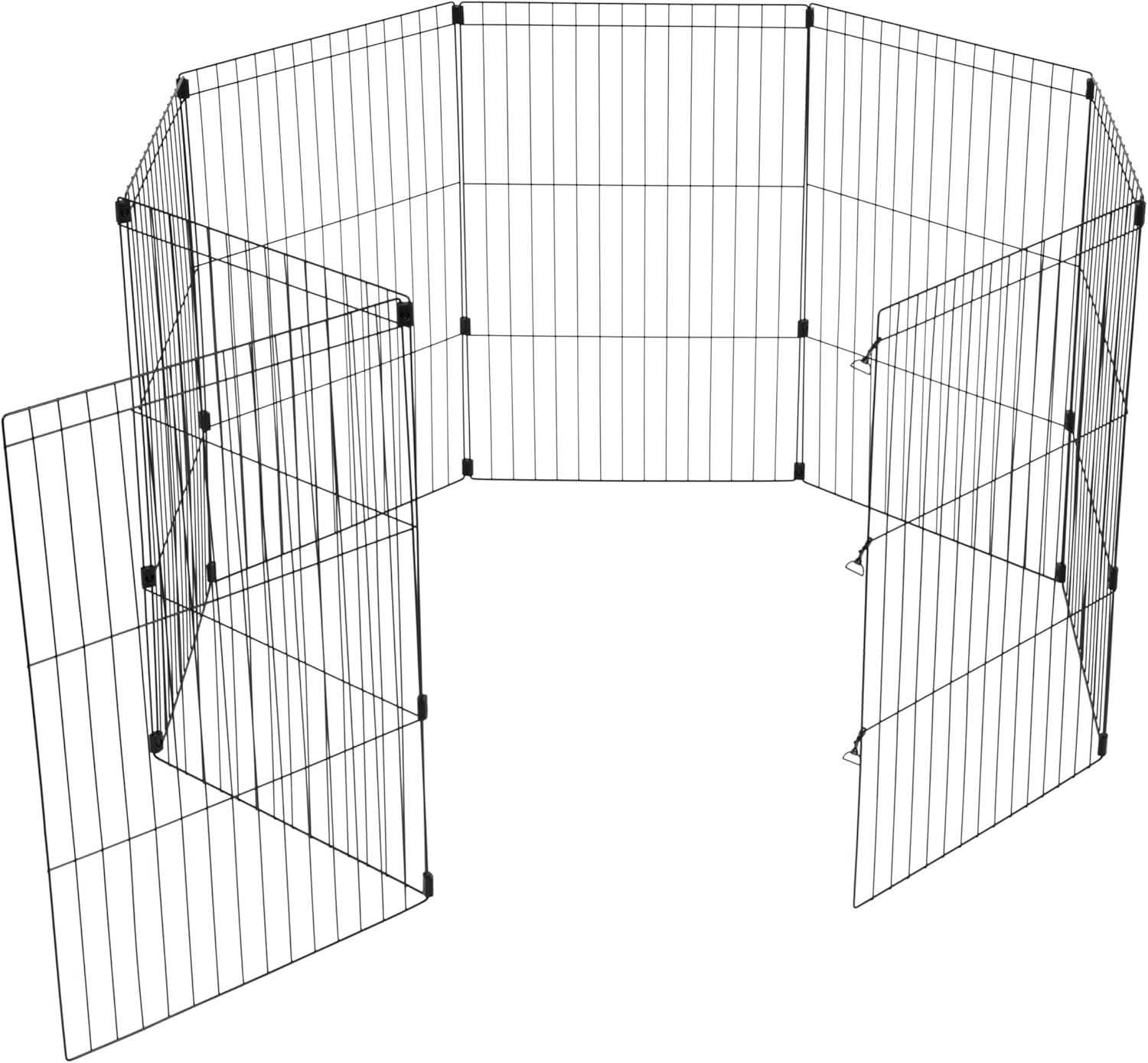 IRIS USA Exercise 8 Panel Wire Metal Pet Playpen for Dog